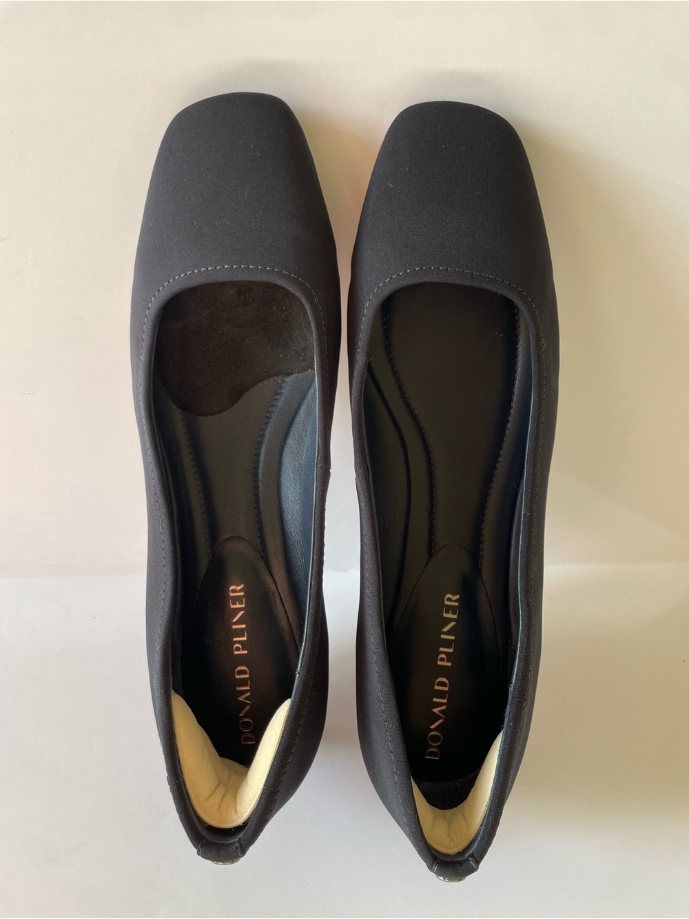 Donald J. Pliner Women’s Navy Blue Square-Toe Ballet Flats Block Heel Shoes 9.5 - Picture 6 of 8